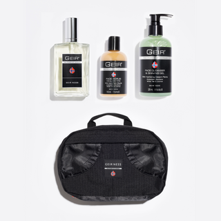 Geir Deluxe Black Dopp Kit