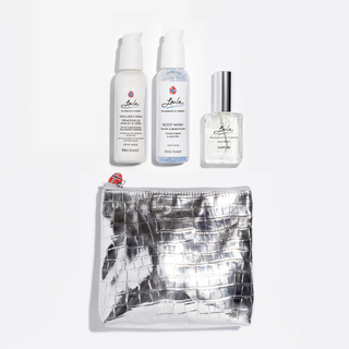 Skien Silver Croc Travel Bag